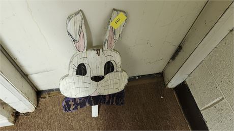 Wood Bunny Yard Sign
