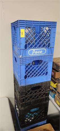 Empty Milk Crates