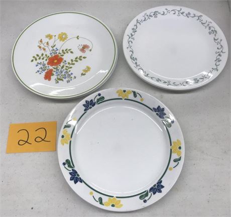 Corelle Plates (3 Different Designs)