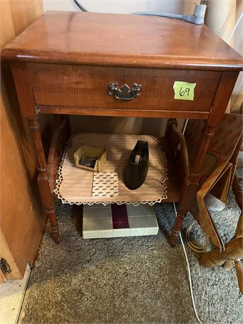 Wood Side Table