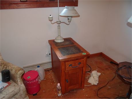 End Table and Lamp