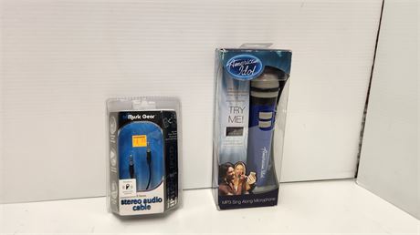 American Idol Microphone & Stereo Audio Cable