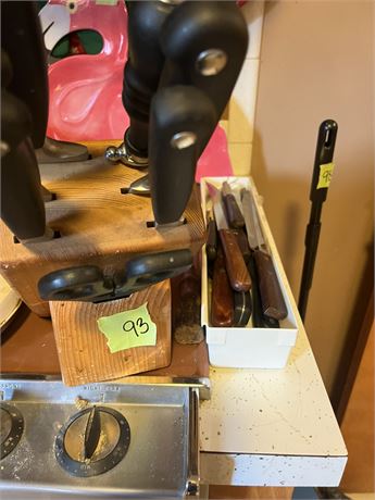 Knives, Knife Set and Block