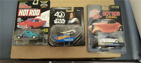 3 Die Cast Collectible Cars