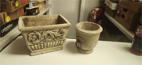 2 Decorative Small Flower Planters