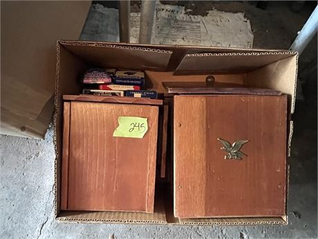 Vintage Wood Canisters