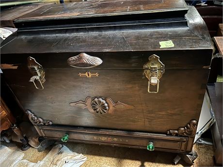 Antique Chest and Life Magazines