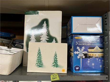Holiday Decor, Decor Trees, Snowflakes