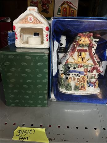 Christmas Village, Vintage Santa Decor, Nativity Globe