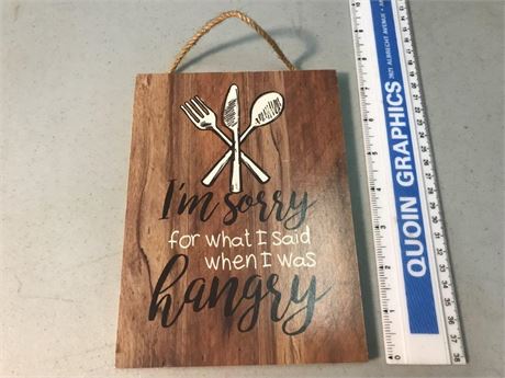 I'm Sorry for What I Said When I Was Hangry