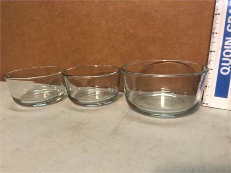 3 Anchor Hocking Bowls
