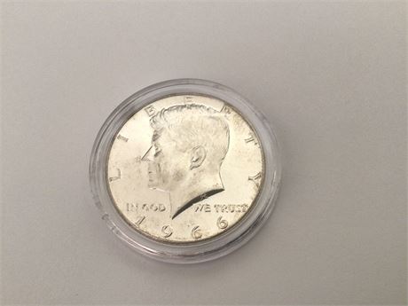 1966 Kennedy 1/2 Dollar Coin