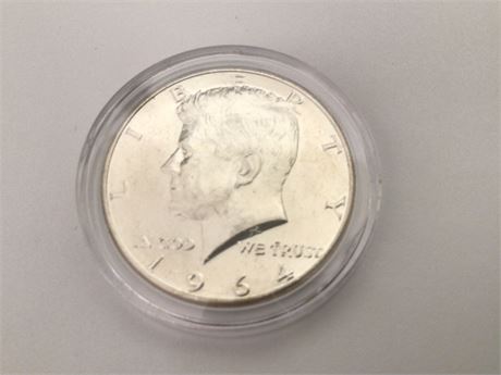 1964 Kennedy Half Dollar Coin - Silver
