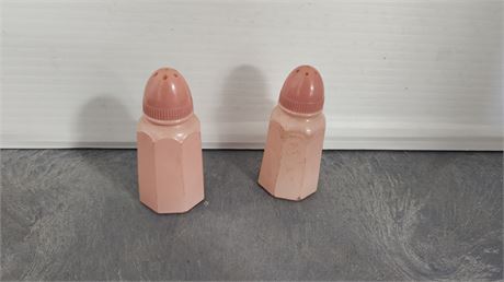 Vintage Hazel Atlas Pink Salt & Pepper Shakers