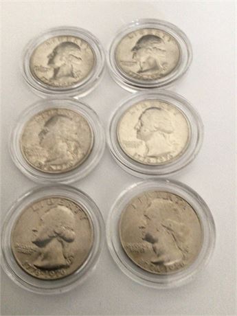 6 Nice 1976 Bicentennial Quarters
