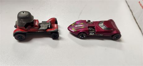 2 Red Line 1969 Hot wheels & Other Toy Cars.