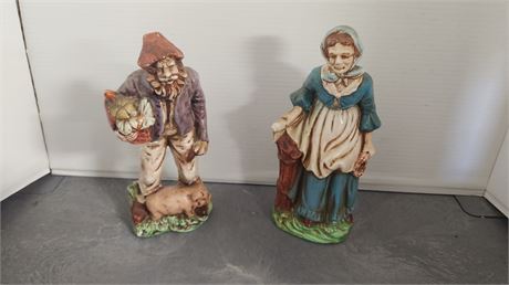 2 Vintage Statues