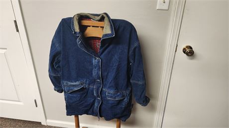 Brandon Thomas Blue Jean Heavy Coat. Size Large