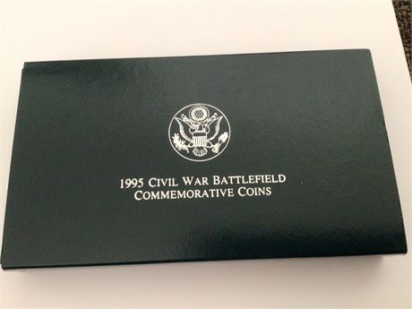 1995  Civil War Battle Field Memorial Coins