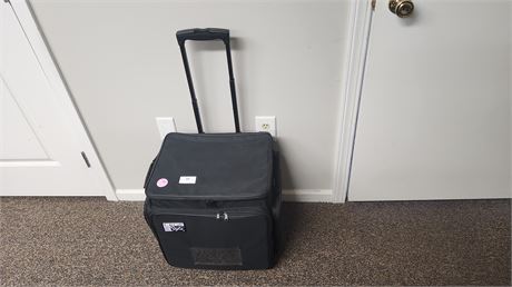 Crop In Style XXL Black Rolling Artist Arts & Crafts Tote Bag & Organizer