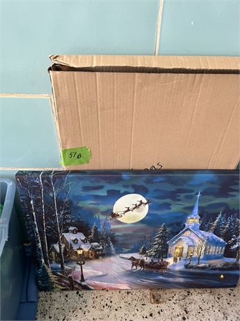 Christmas Lighted Wall Art
