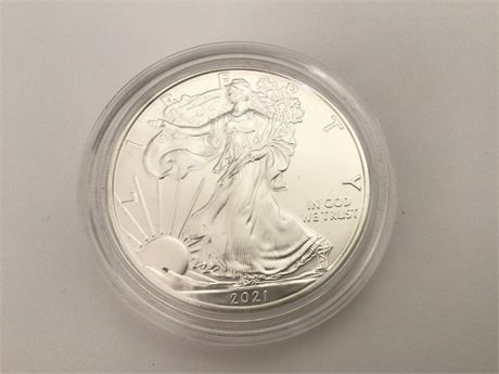 2021 Uncirculated Silver Dollar 99% Silver