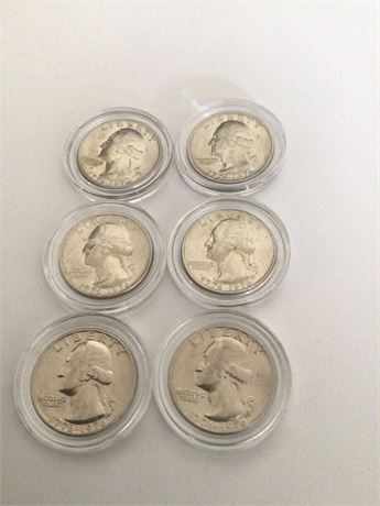 6 Nice 1976 Bicentennial Quarters