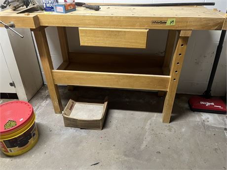 Work Bench, White Gate