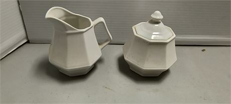 Vintage Cream & Sugar Set