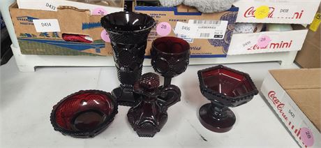 Ruby Red Glassware