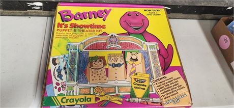 Barnney Puppet and Theater set
