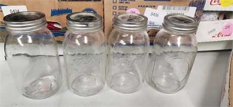 4 Quart Mason Jars & Lids & Rings