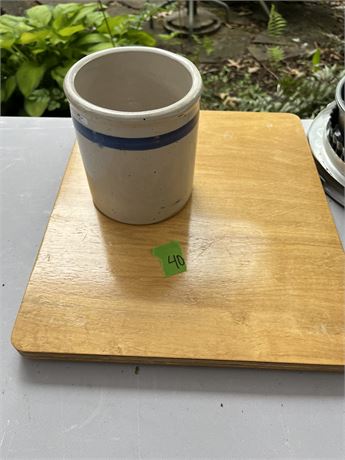 Crock and Wood Board