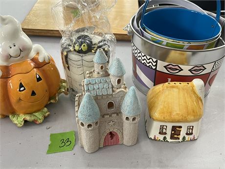 Decor, Halloween, Buckets, Misc
