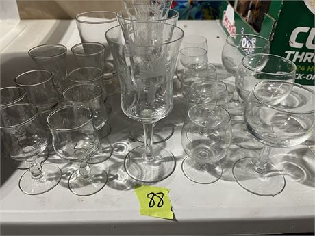 Glassware, Etched Glass