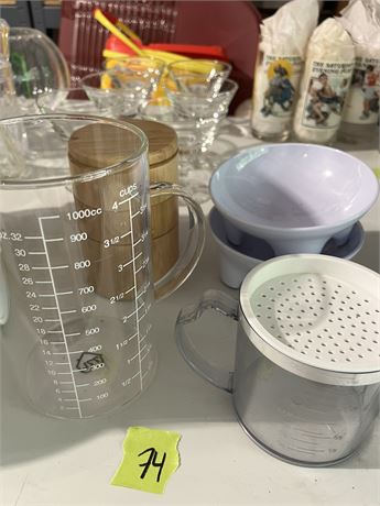Measuring Containers, Bamboo Container, Kitchen Items