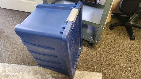 Empty Storage Tote With Lid