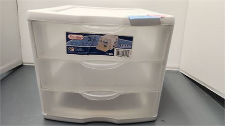 Sterilite 3 Drawer Countertop Storage Container