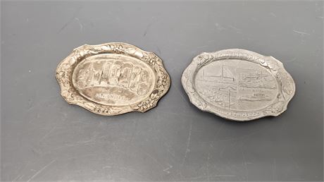 2 Very Small Collectible Trays