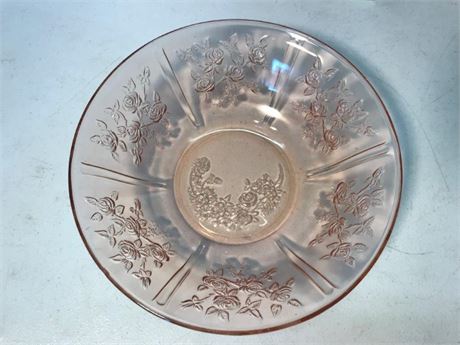 Pink Depression Glass Bowl