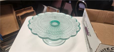 Aqua Green Cake Pedestal Stand