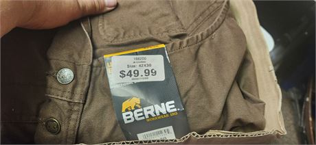 Berne Work Shop Overalls. Size 42x30