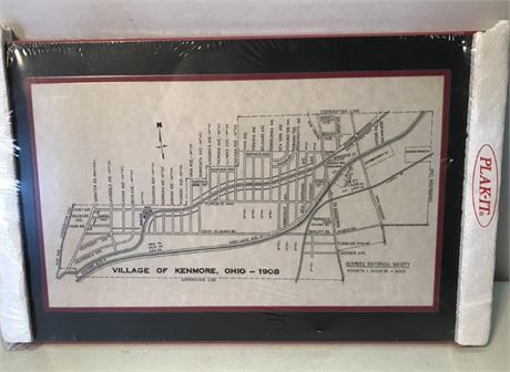 Village of Kenmore, Ohio 1908 Map
