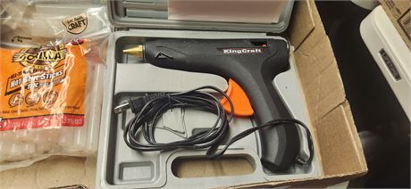 King Craft Glue Gun & Carry Case & Glue sticks