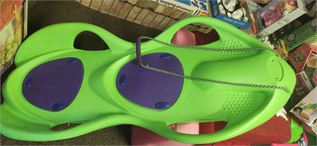 Hard Plastic Green Sled