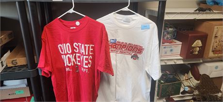 2 Ohio State Buckeye Tee Shirts. Size XL