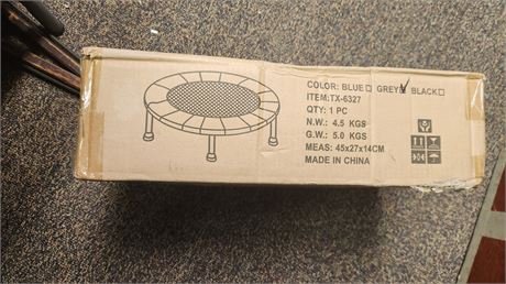 Grey Small Exercise Trampoline