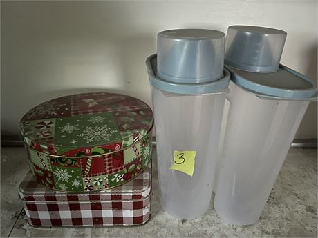 Storage Containers, Tins
