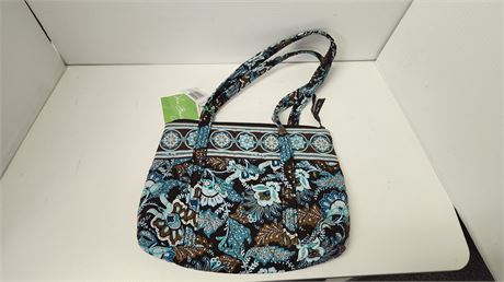 Vera Bradley Little Betsy Java Blue Retired Hand Bag
