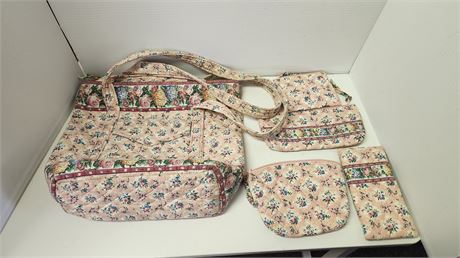 Vera Bradley Pastel Pink Vintage Set
